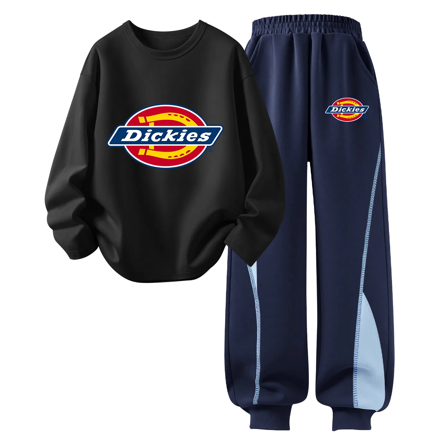 Детский спортивный комплект с воротником-хомутом Dickies, Black/Navy Blue