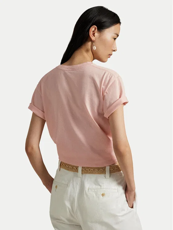 Футболка regular fit Polo Ralph Lauren, коралловый — фото 3