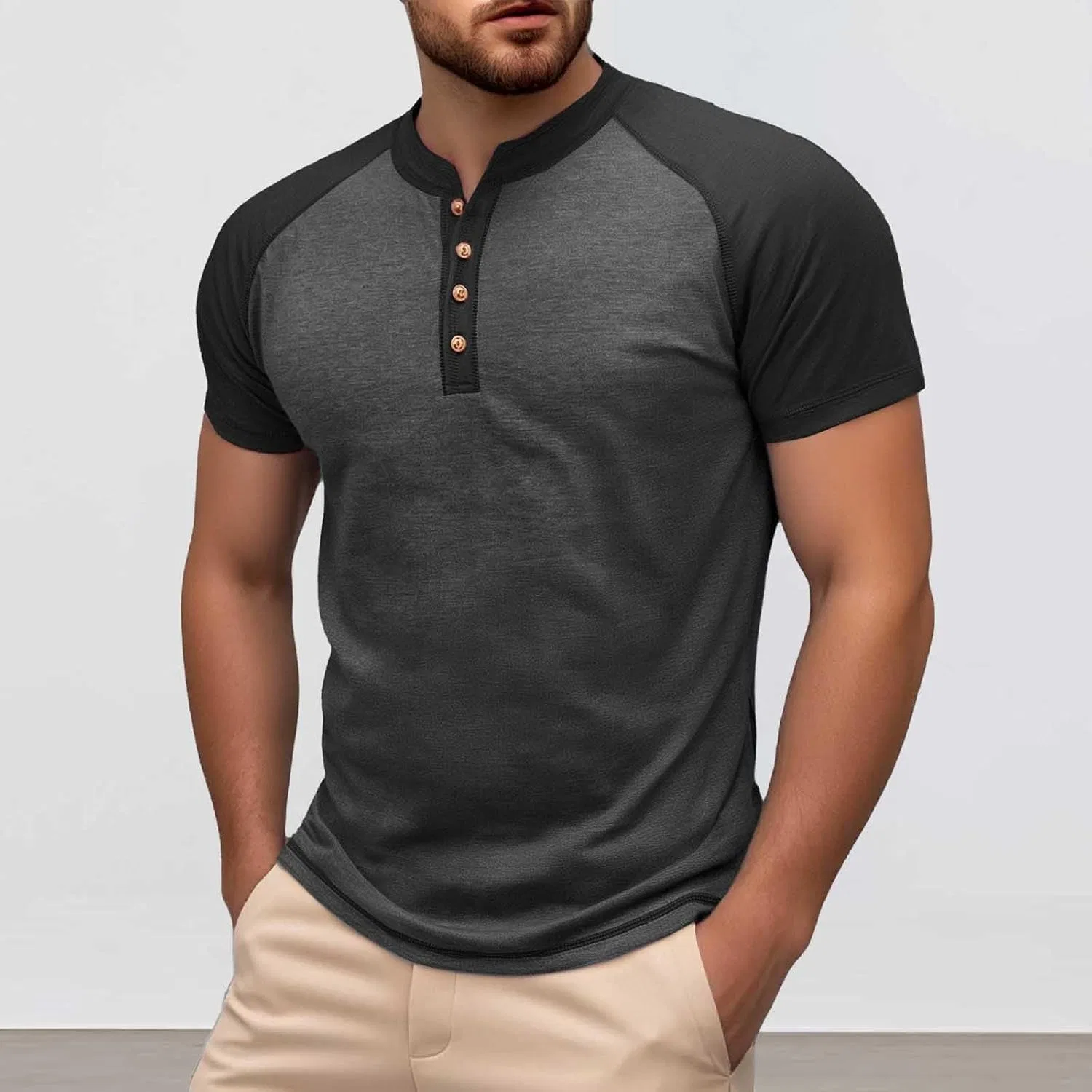 Мужская футболка классическая Regular Fit, Grey — фото 2
