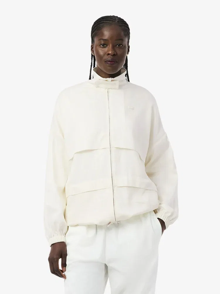 Куртка LACOSTE из смесового льна, White