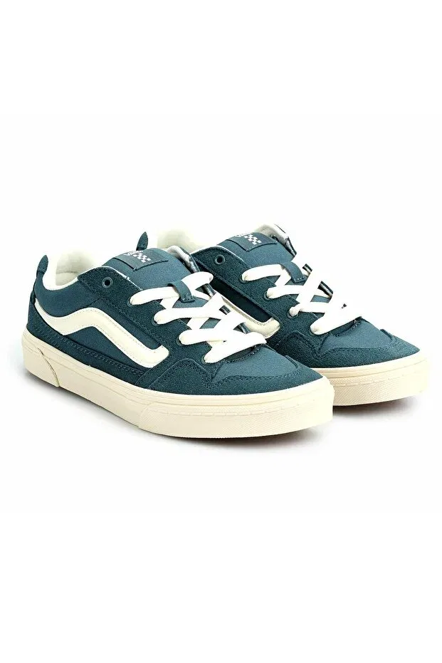 Детские кроссовки для девочек текстильные Caldrone Vans, Blue — фото 2