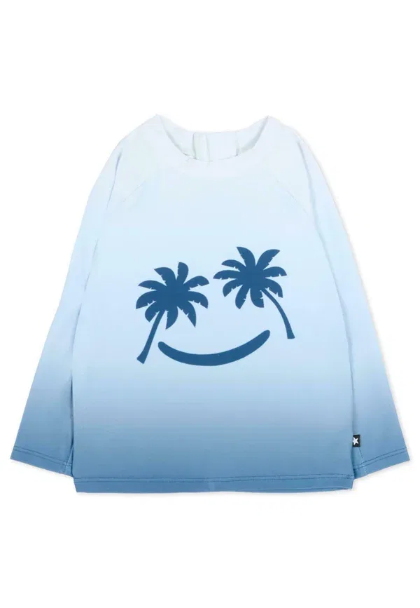 Футболка для серфинга из полиэстера Maglia da surf - rash vest Molo, Light Blue, светло-голубой