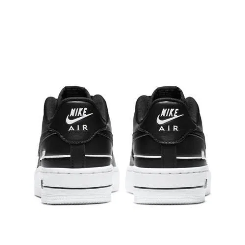 Детские кожаные кроссовки Nike Air Force 1 LV8 3 GS, Schwarz — фото 3
