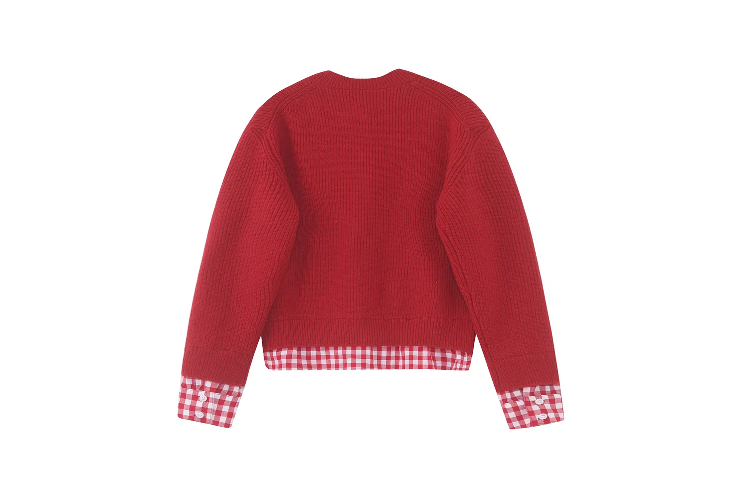 Детский свитер с круглым вырезом Crew Neck Moderate, F426, Gray — фото 4