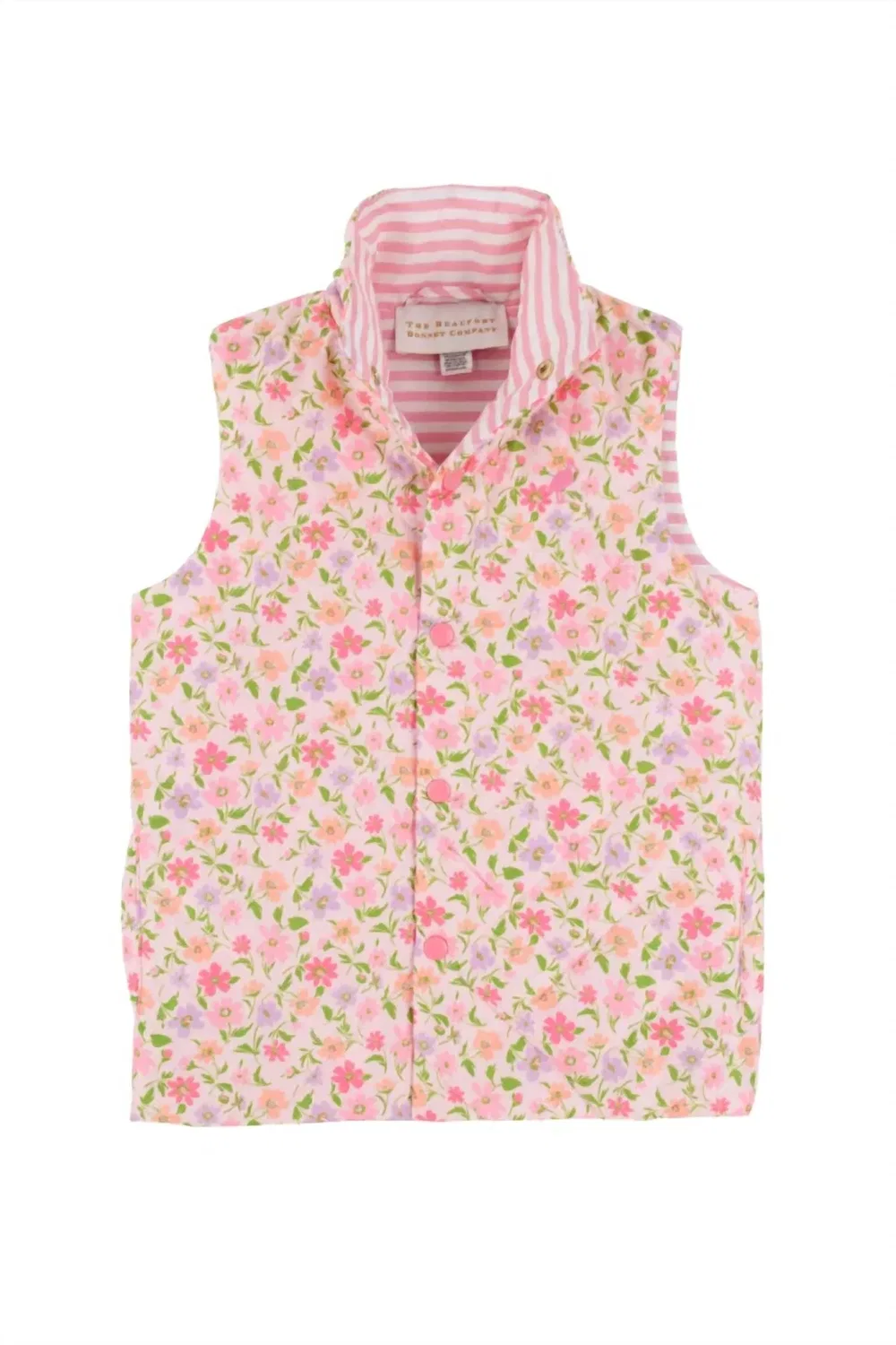 Детский жилет для девочек без рукавов с цветочным принтом Vaughn Vest The Beaufort Bonnet Company, Grand Cayman Gardens