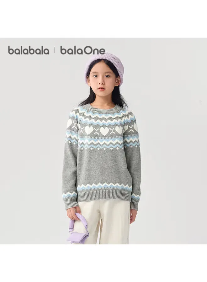 Свитер с круглым вырезом для девочки Balabala