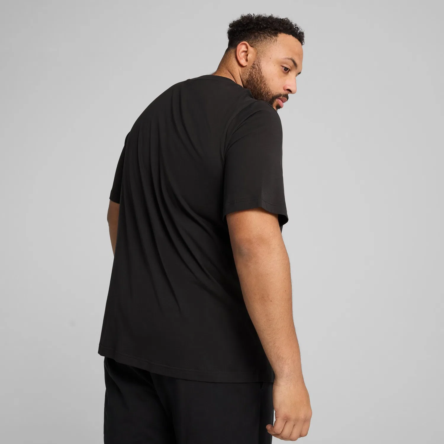 Детская хлопковая футболка с логотипом PUMA, PUMA Black — фото 2