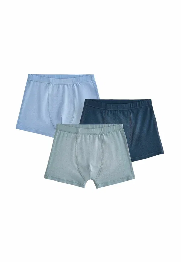 Комплект брюк 3 шт, динозавры, Pants 3 pack - trunks, Next, White, белый/синий
