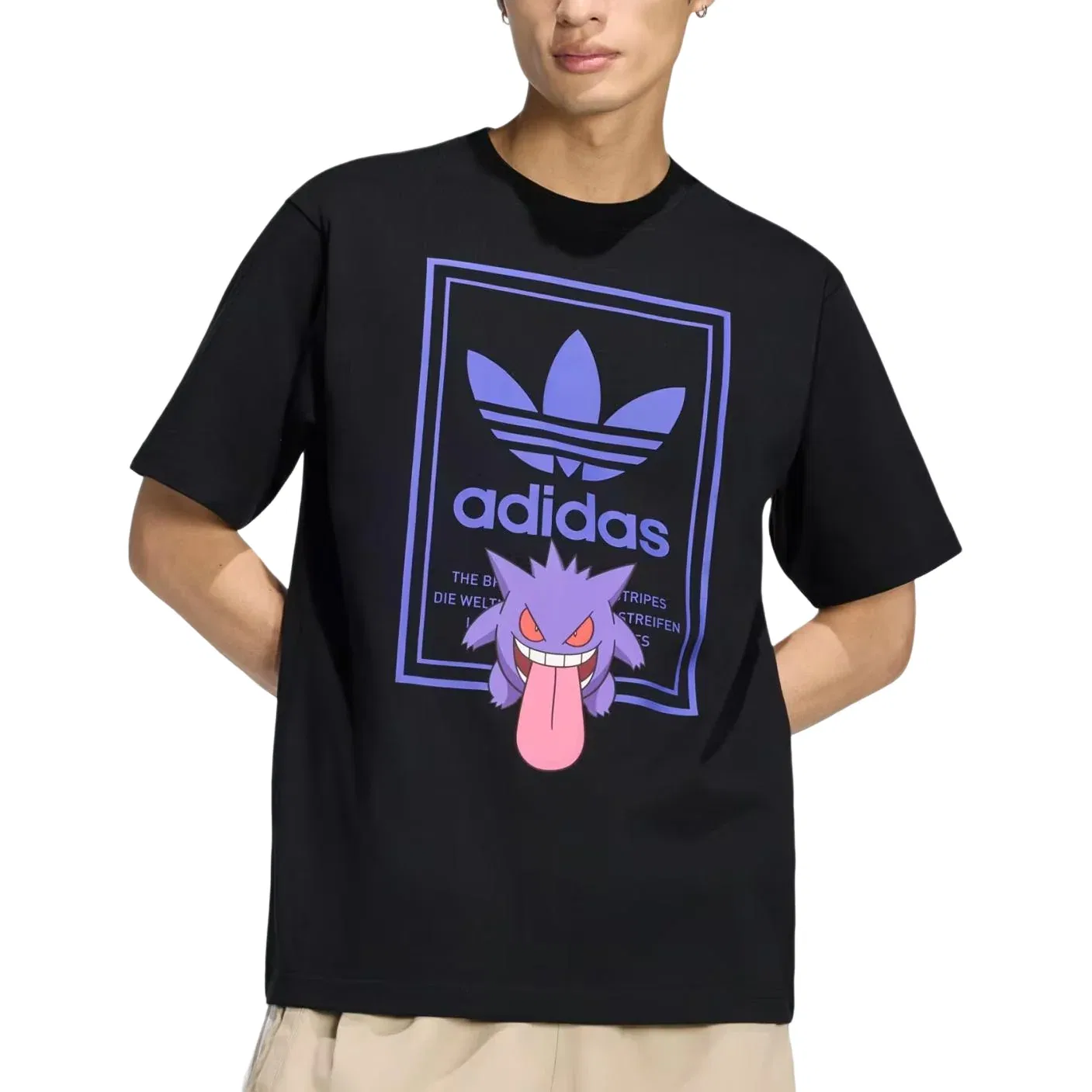 Мужская футболка Pokemon T-Shirt Tokyo 2 Asia Sizing 'Black' adidas, черный — фото 4