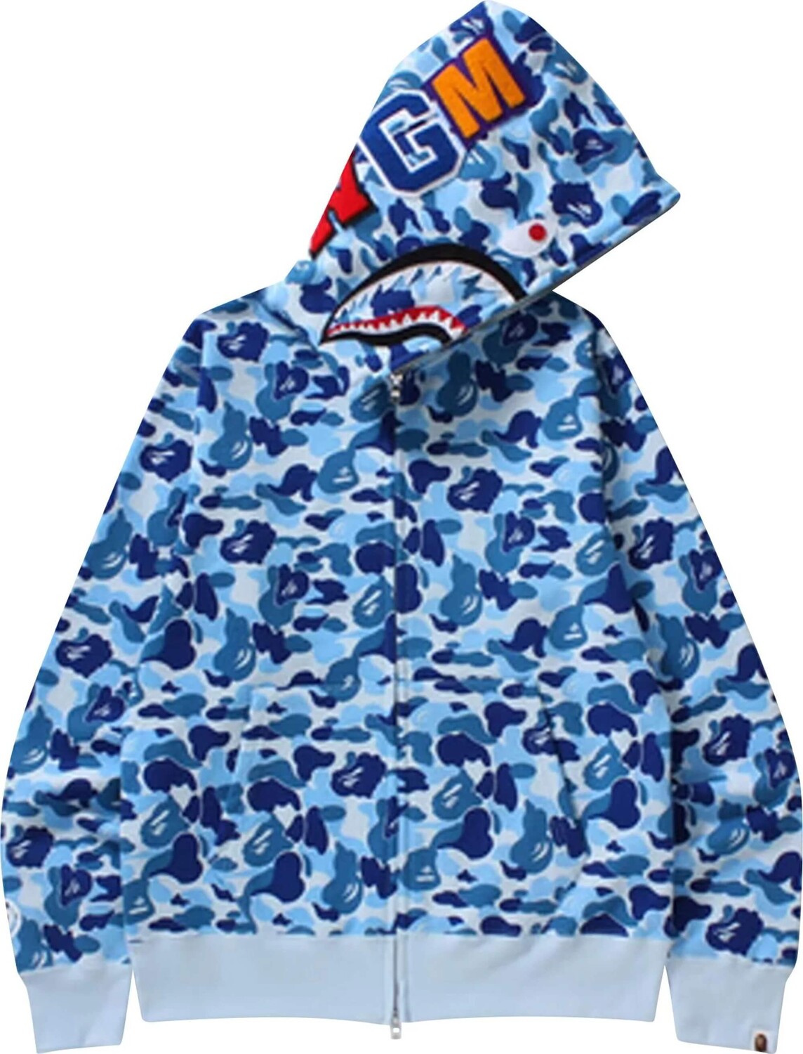 

Толстовка Bape ABC Shark Full Zip, синий
