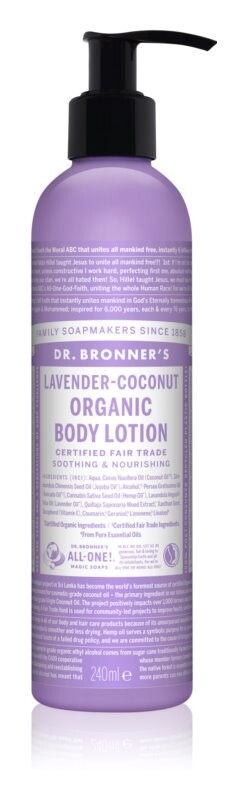 

Интенсивно питательное молочко для тела для нормальной и сухой кожи Dr. Bronner’s Lavender & Coconut