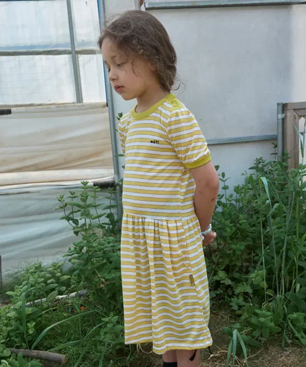 Платье на одно плечо Whatdoyouthinkabout, желтое