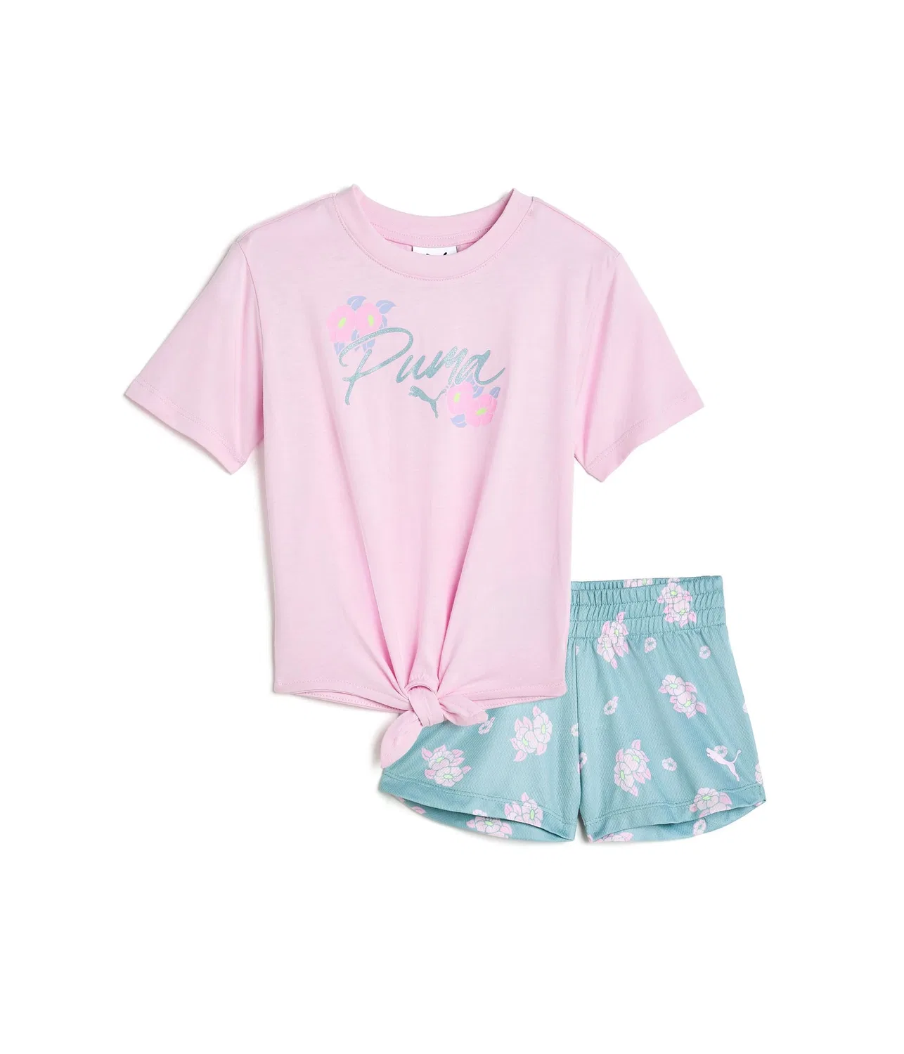 Комплект из футболки и сетчатых шорт (для малышей) Puma Kids, Light Pink