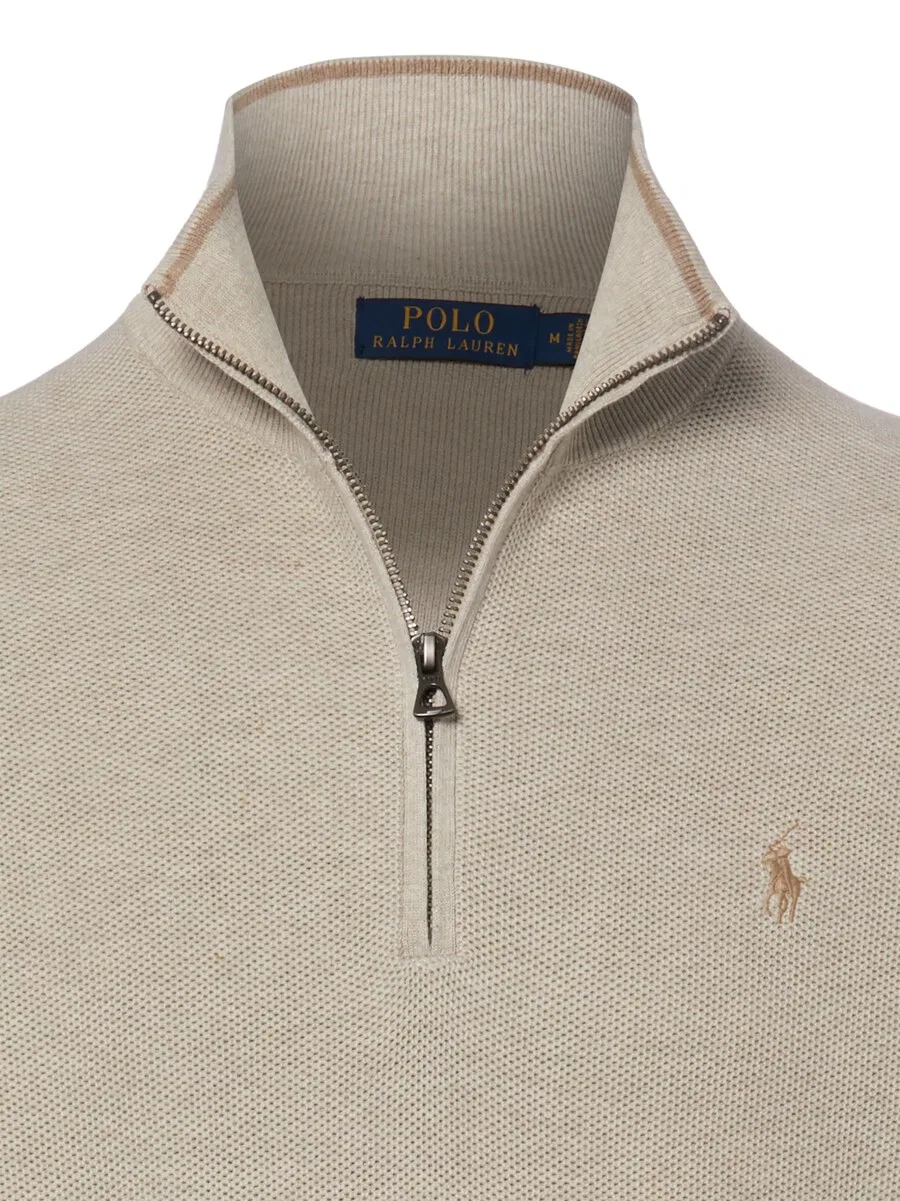 Свитер Polo Ralph Lauren серо-бежевого цвета — фото 3