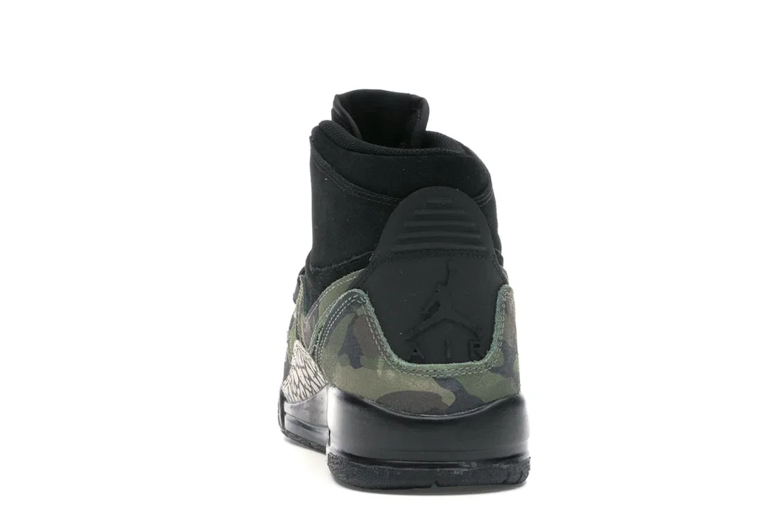 Детские кроссовки Lifestyle Jordan Legacy 312 Jordan, Black/Camo Green-Volt — фото 4