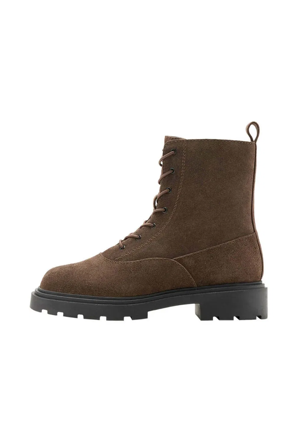 Детские ботильоны на шнуровке Mango Kids, Dark Brown