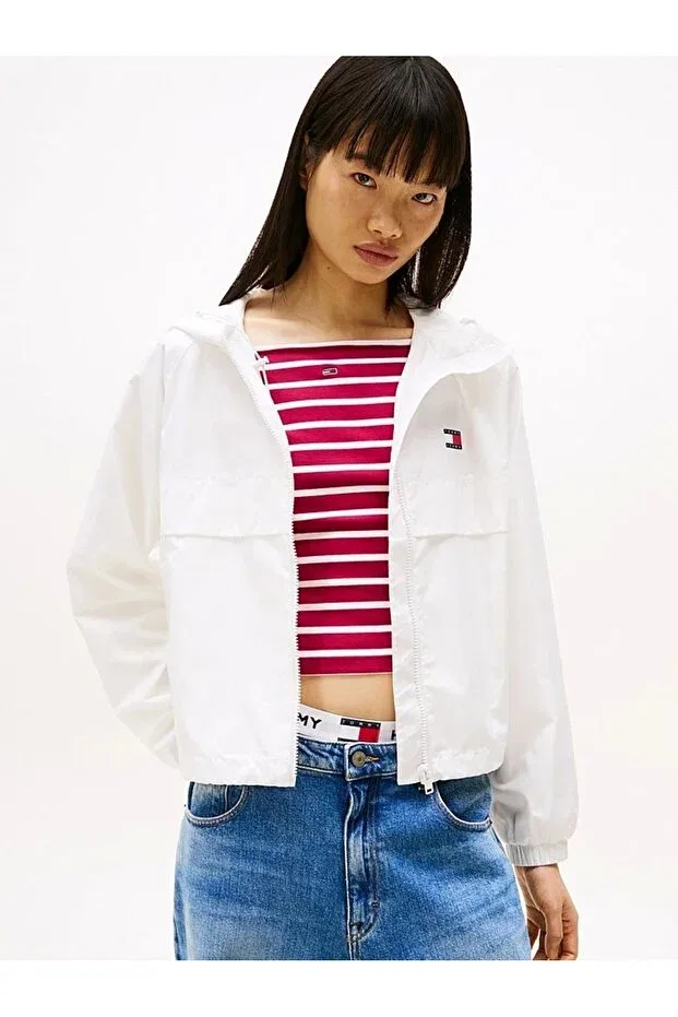 Женский дождевик с длинным рукавом Tommy Hilfiger, Ecru — фото 4