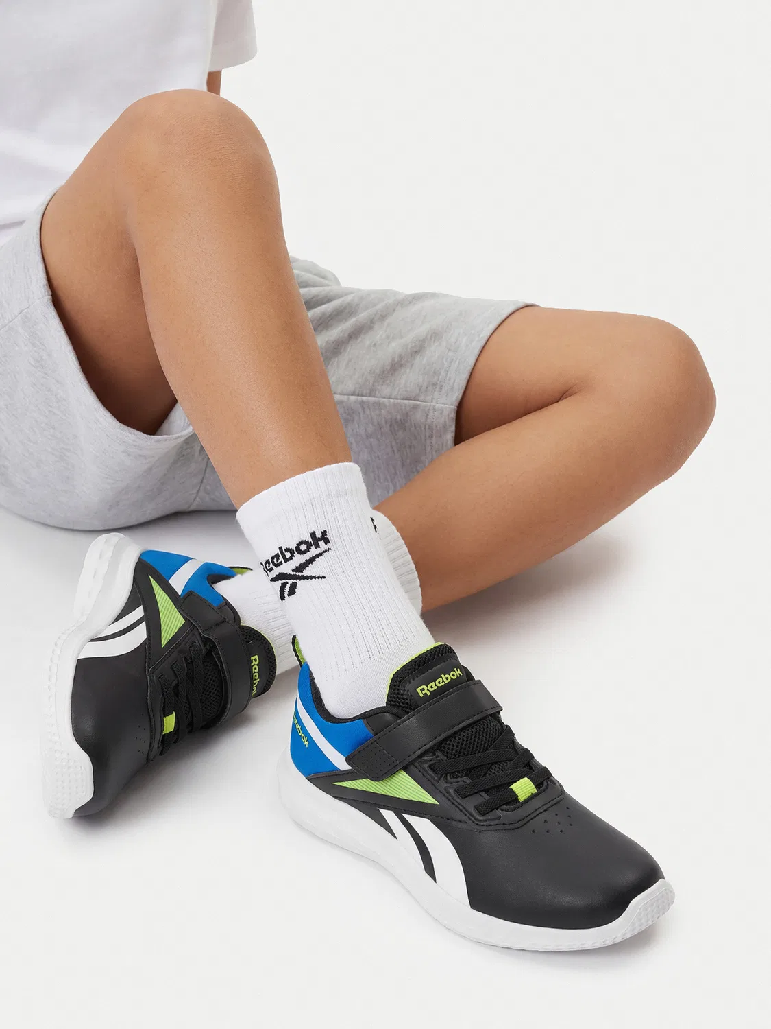 Кроссовки для мальчика RUSH RUNNER Reebok, черный