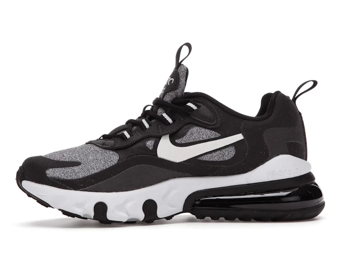 Детские кроссовки Lifestyle Nike Air Max 270 React, Black/Vast Grey-Off Noir — фото 3
