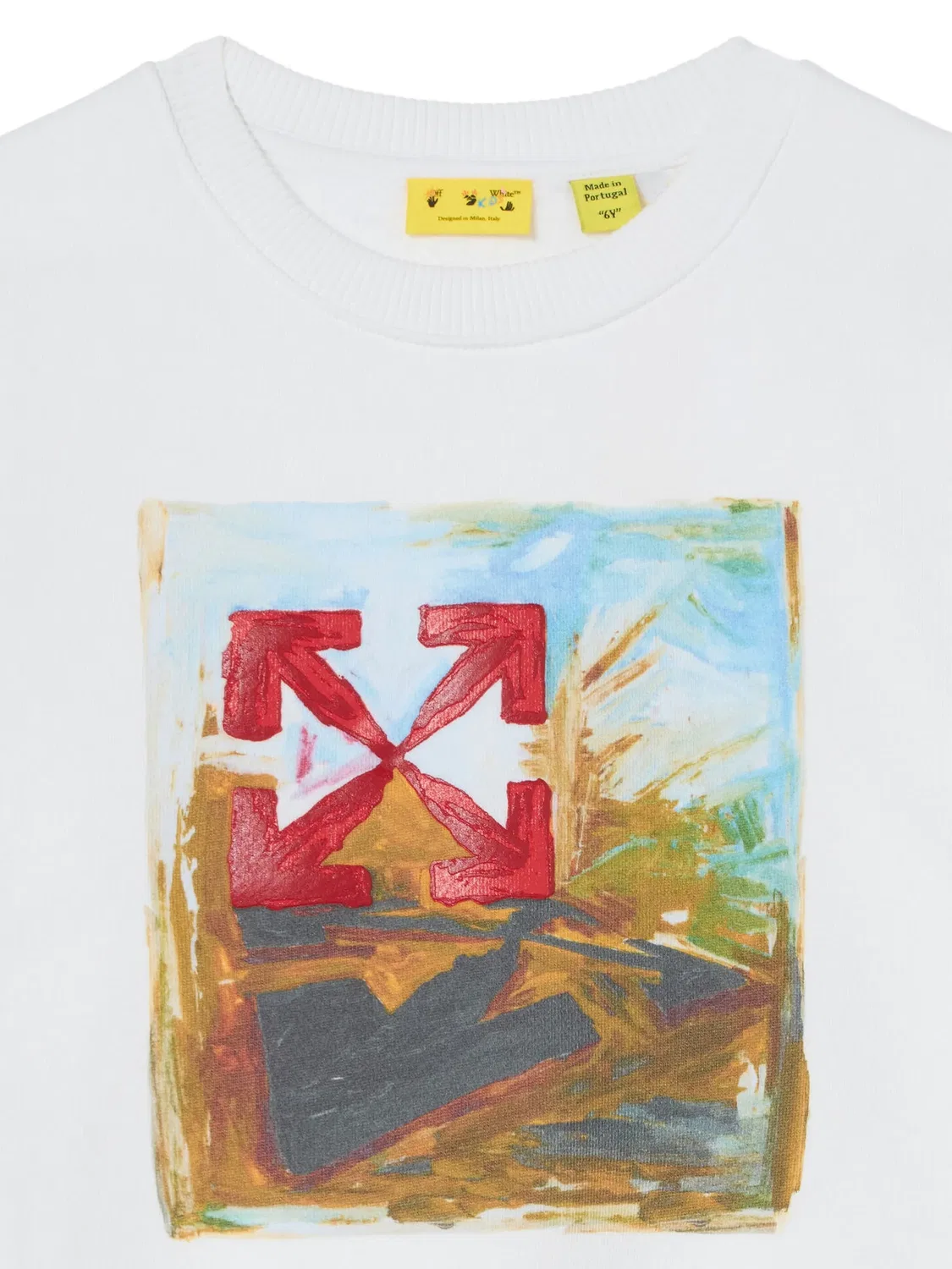 OFF-WHITE Свитшот Arrow Painting белый — фото 2