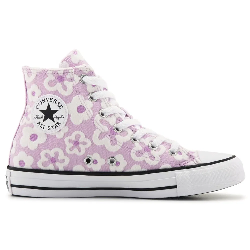 Детские кроссовки Chuck Taylor All Star High Top Converse, Stardust Lilac — фото 2