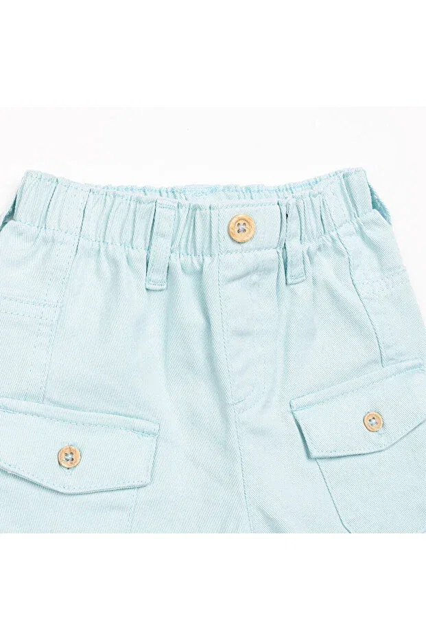 Детские шорты для мальчиков с принтом Hellobaby baby shark Ebebek Hello Baby, Light Blue — фото 3
