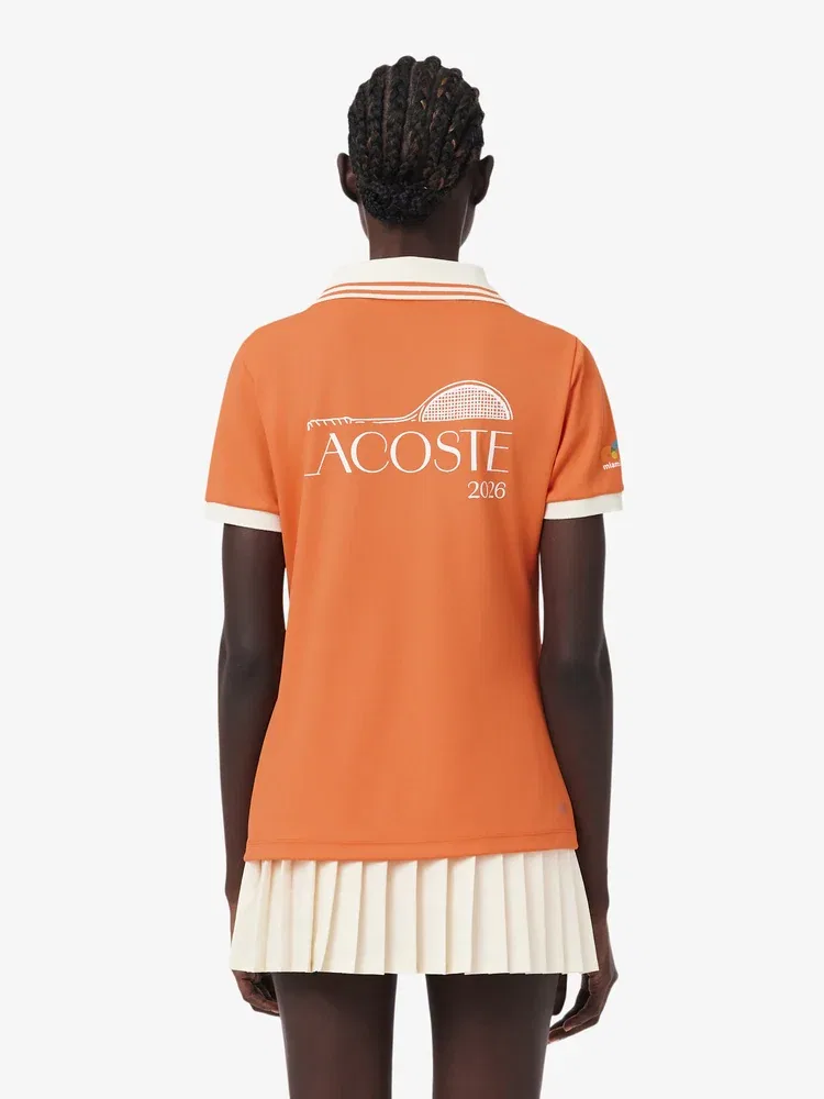 Футболка поло LACOSTE Miami Open, Orange — фото 3