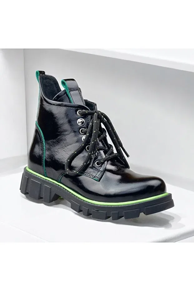 Детские ортопедические ботинки для девочек Jojo Kids, Black Patent Leather — фото 2