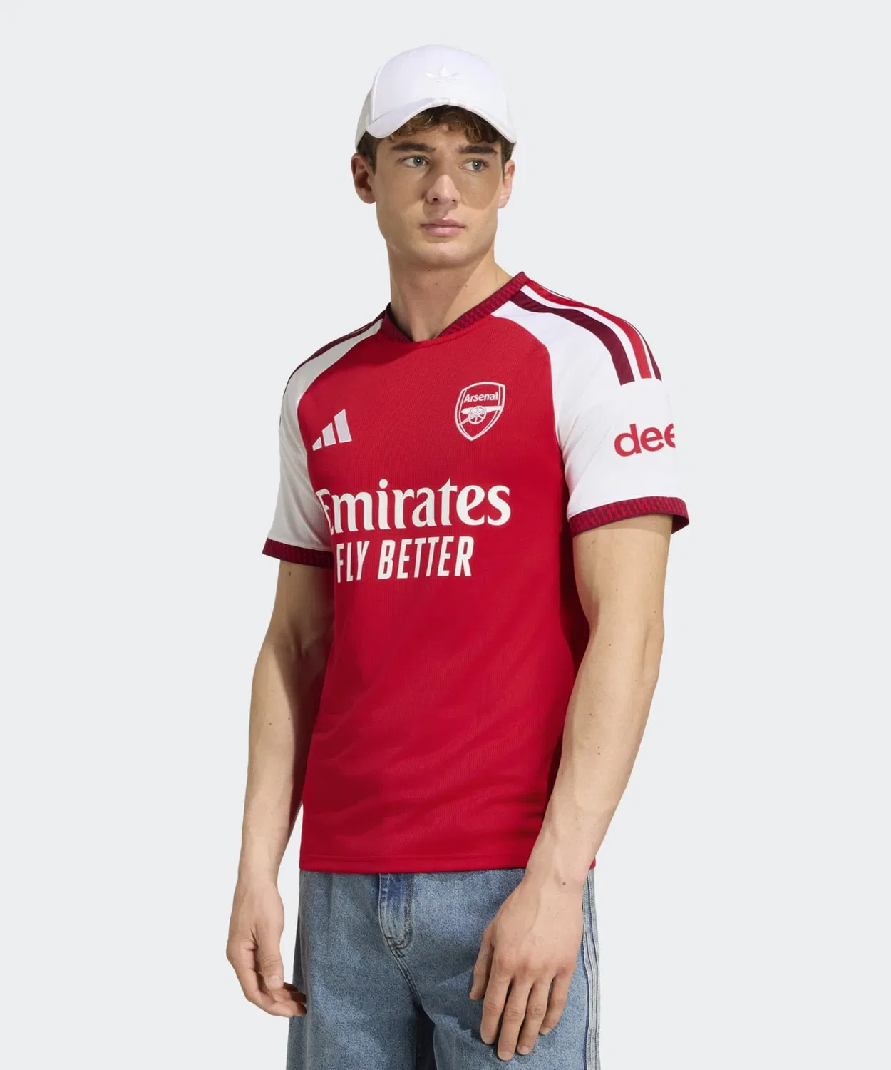 Мужская футболка с коротким рукавом, с принтом, slim fit Adidas, Красный