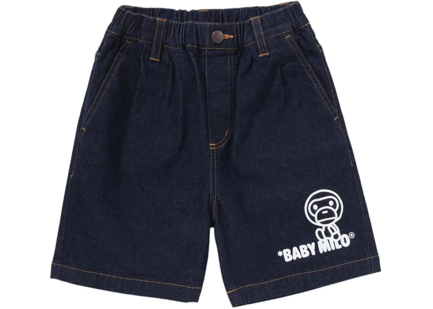 Детские шорты джинсовые BAPE Kids Baby Milo Track Shorts, Denim