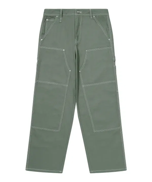 Хлопковые рабочие брюки с двойным коленом, Superdry, хаки — фото 2