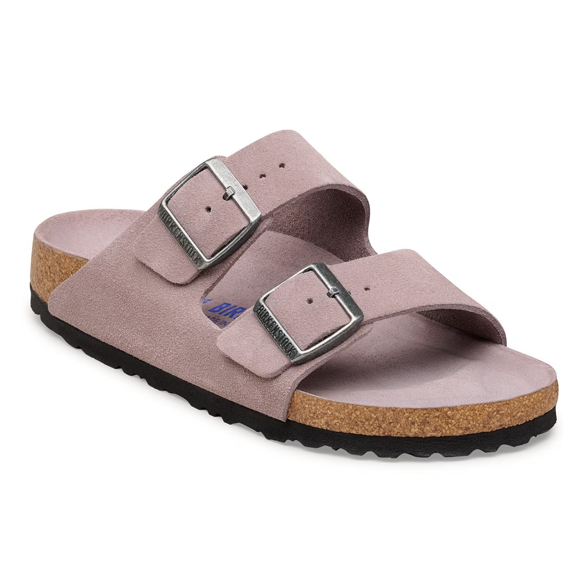 Сандалии Birkenstock Arizona Soft Footbed Suede Leather, сиреневый — фото 4