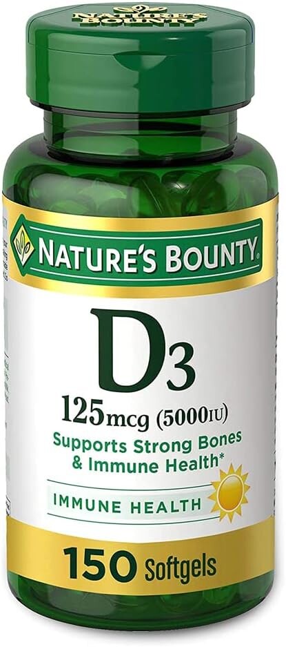 

Nature's Bounty Витамин D3, 150 шт. (упаковка из 3 шт.)