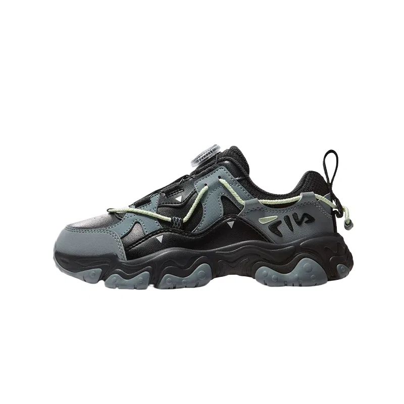 Детские кроссовки для бега с принтом Fluid 5 FILA KIDS, Black/Medium Gray