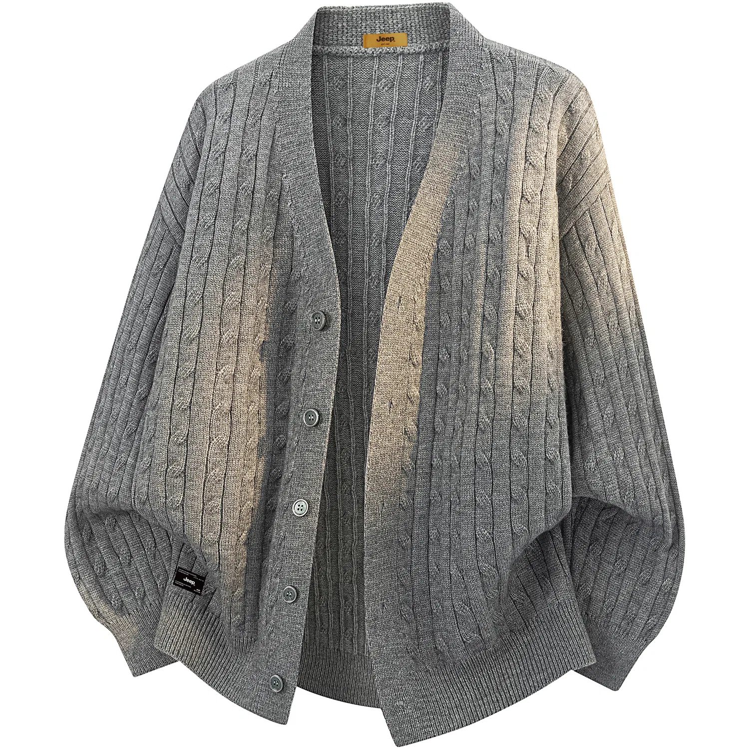 Детский свитер с текстурным узором, модель Jeep, Dark Gray