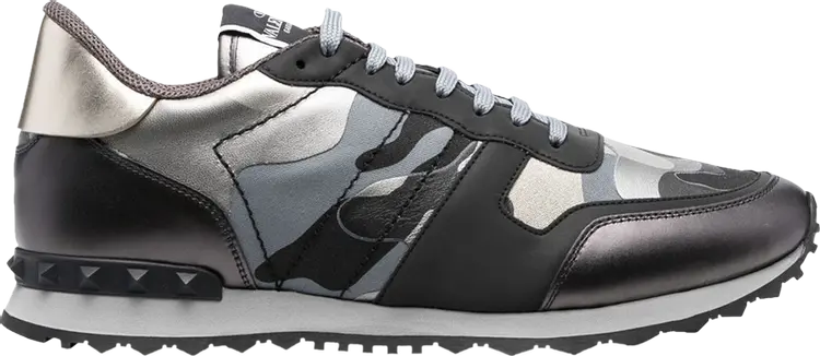 

Кроссовки Valentino Rockrunner Black Camo, черный