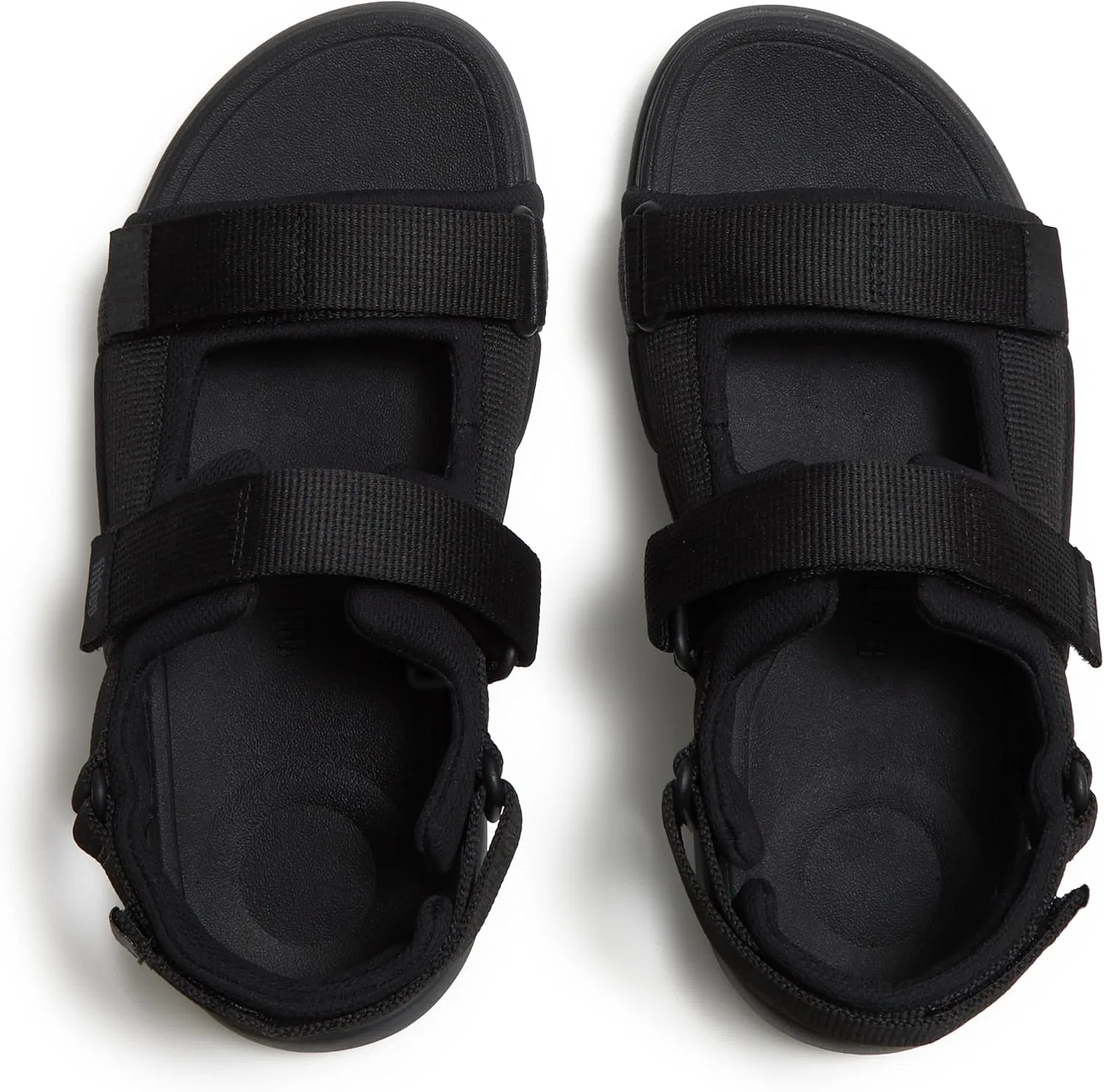 Мужские сандалии Fitflop F-Mode Go ADJ с мягким ремешком и лямкой, Black — фото 4