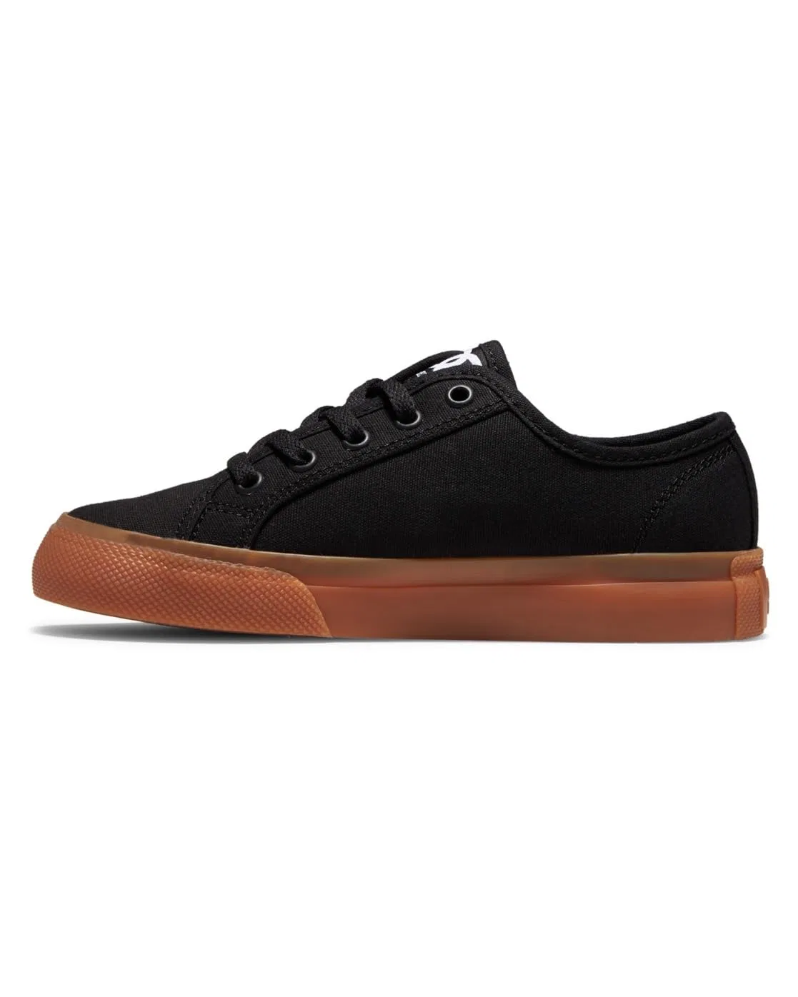 Детские кроссовки для мальчиков на шнуровке Manual DC Shoes, Black Gum — фото 4