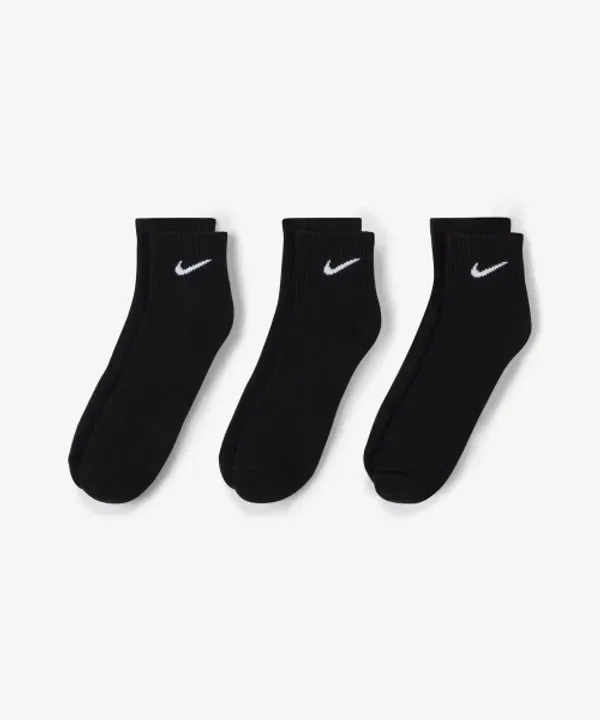 Носки повседневные анионные, 3 пары, Nike, черный/белый