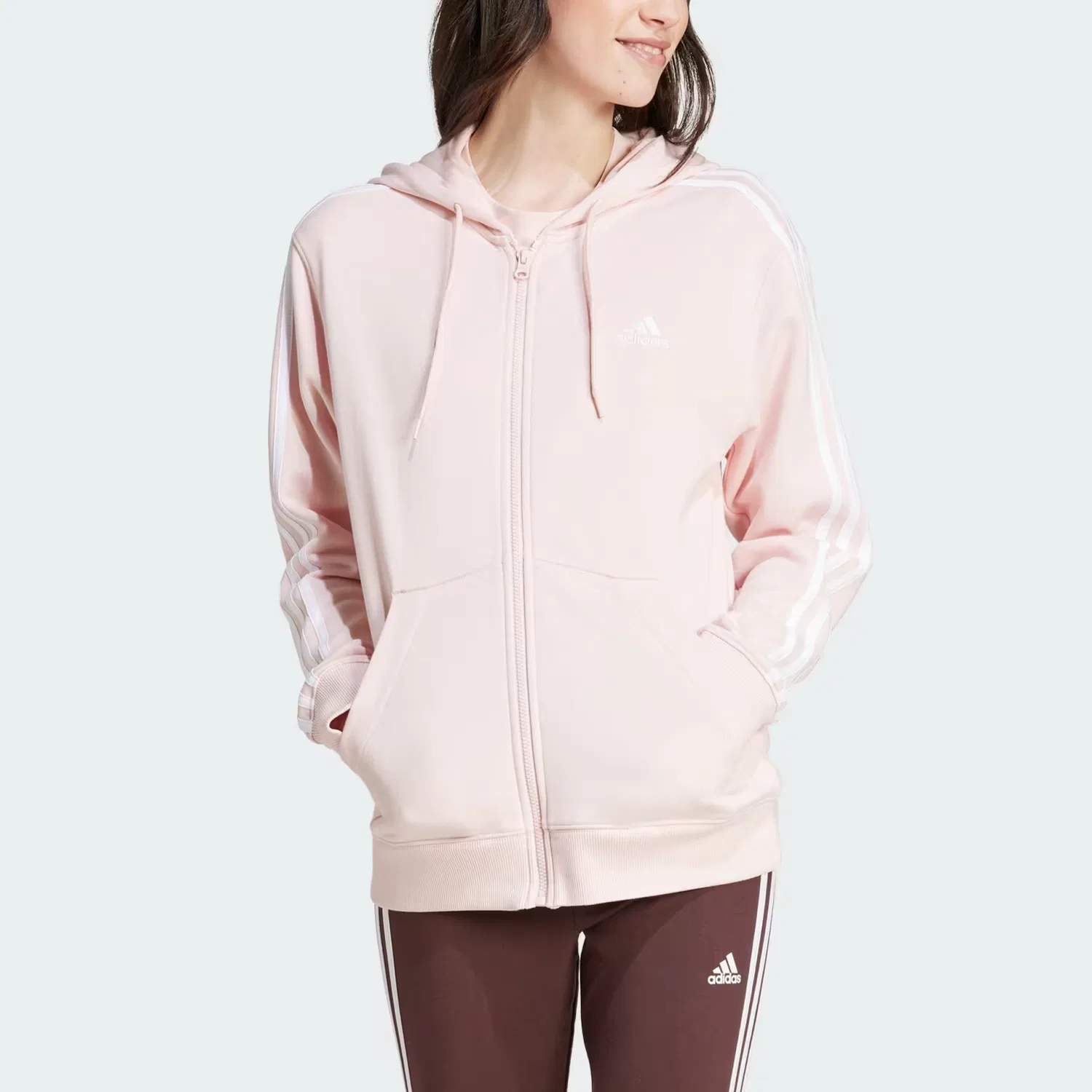 Женский свитшот Adidas Essentials FW24, Pink — фото 3