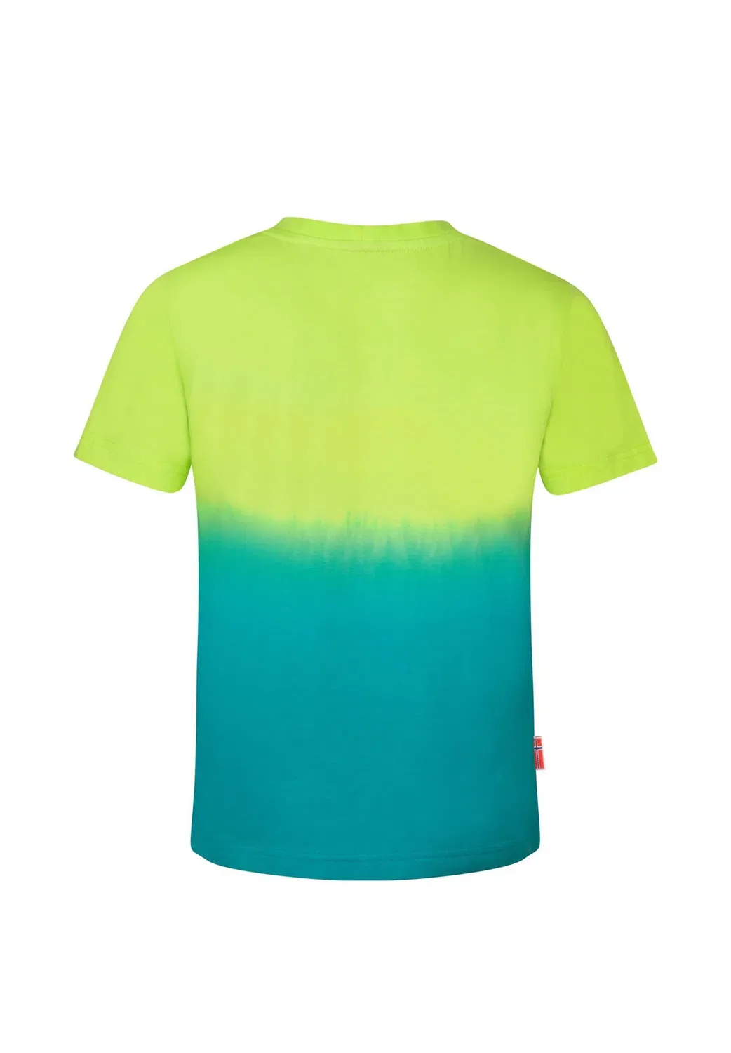 Детская пляжная футболка унисекс с принтом Trollkids, Wild Lime/Sea Green — фото 2