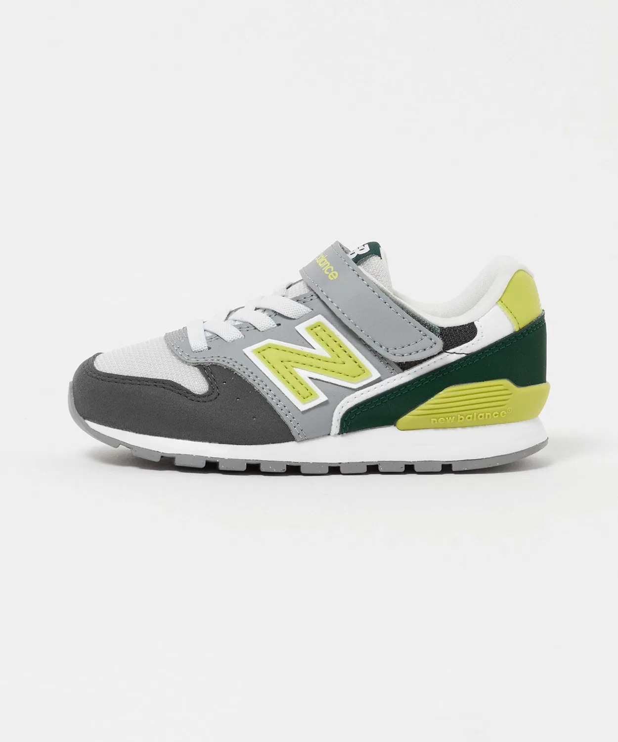 Детские кроссовки на липучках New Balance YV996, Лайм