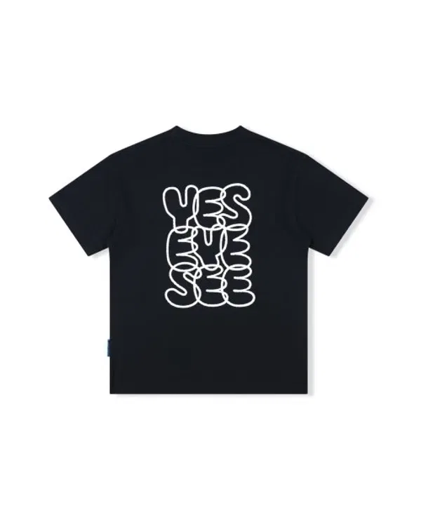 Футболка детская с логотипом C-Logo, Yeseyesee, черный — фото 2