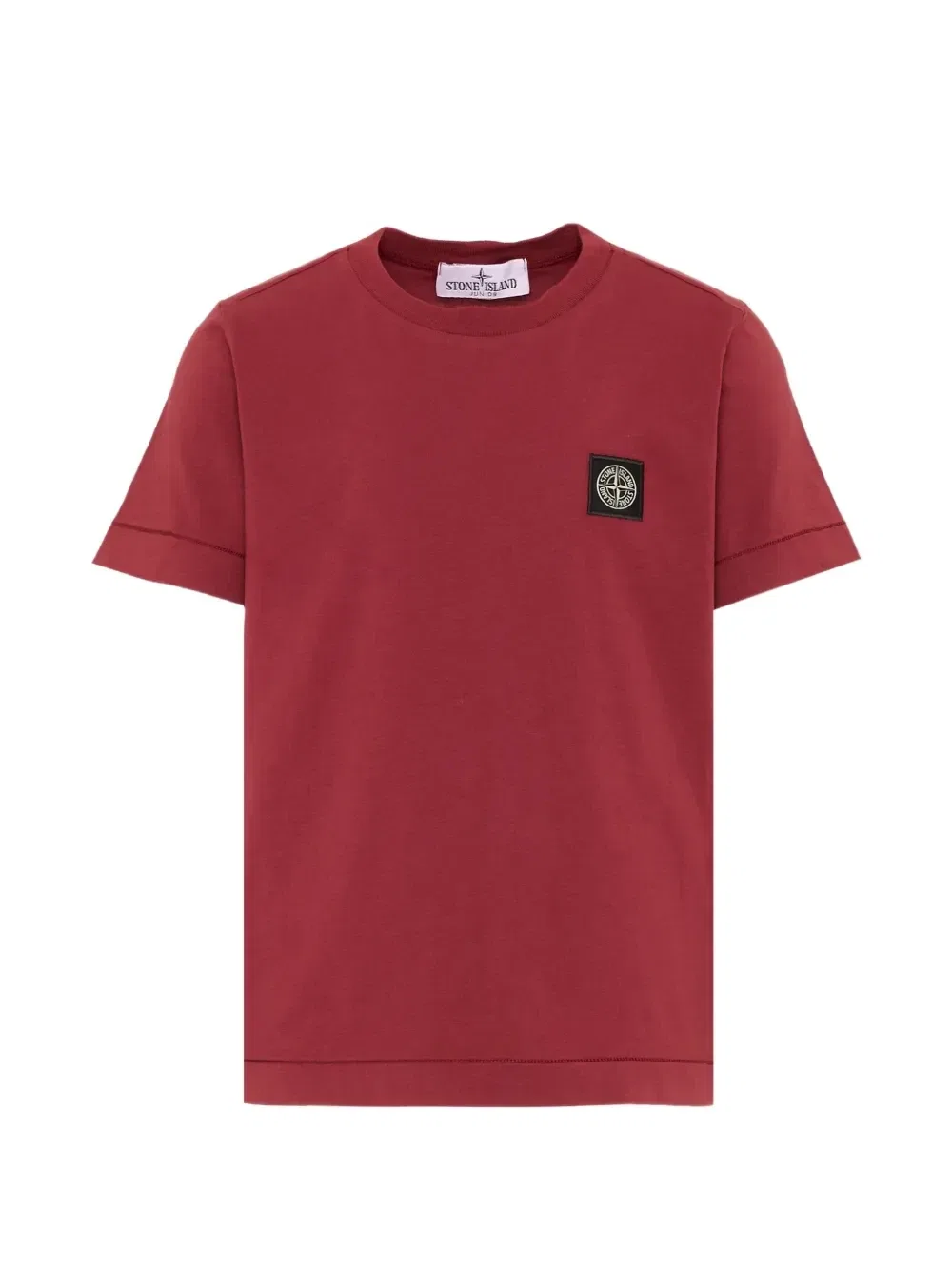 Футболка с нашивкой-логотипом Stone Island Junior, красный