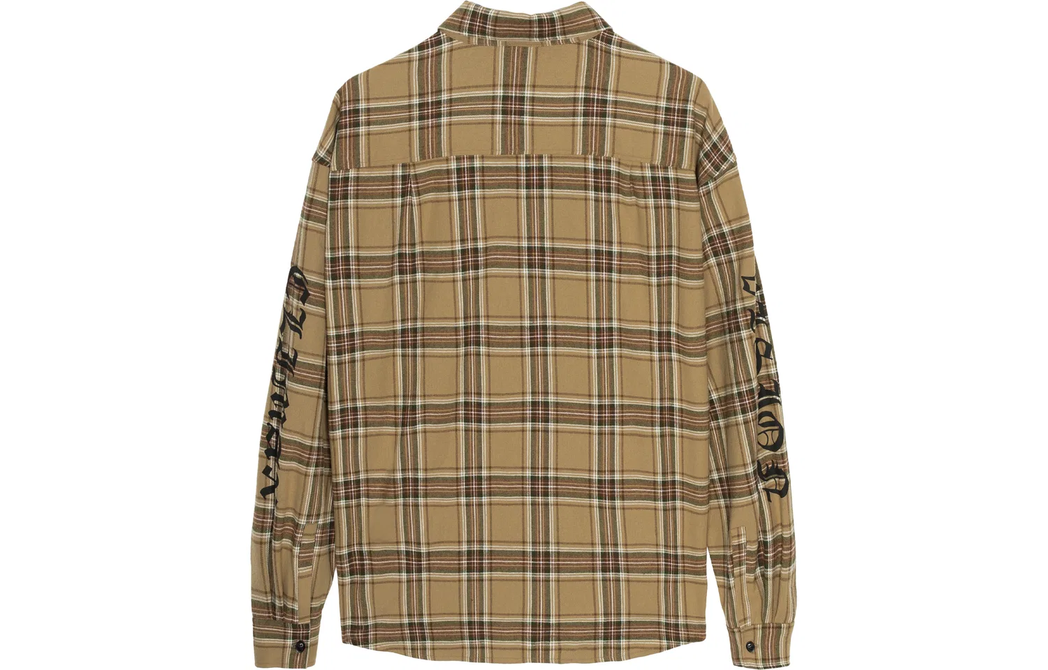 Детская рубашка с острым воротником Khaki Plaid CLIMAX VISION — фото 3