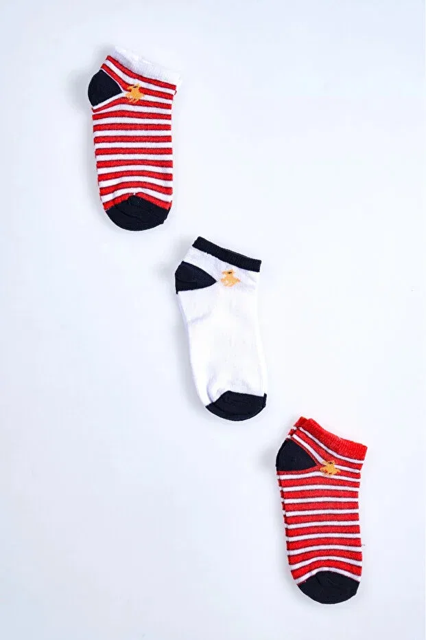 Детские пинетки-носочки для мальчиков хлопковые набор 3 шт Cocole Socks, Multicolor