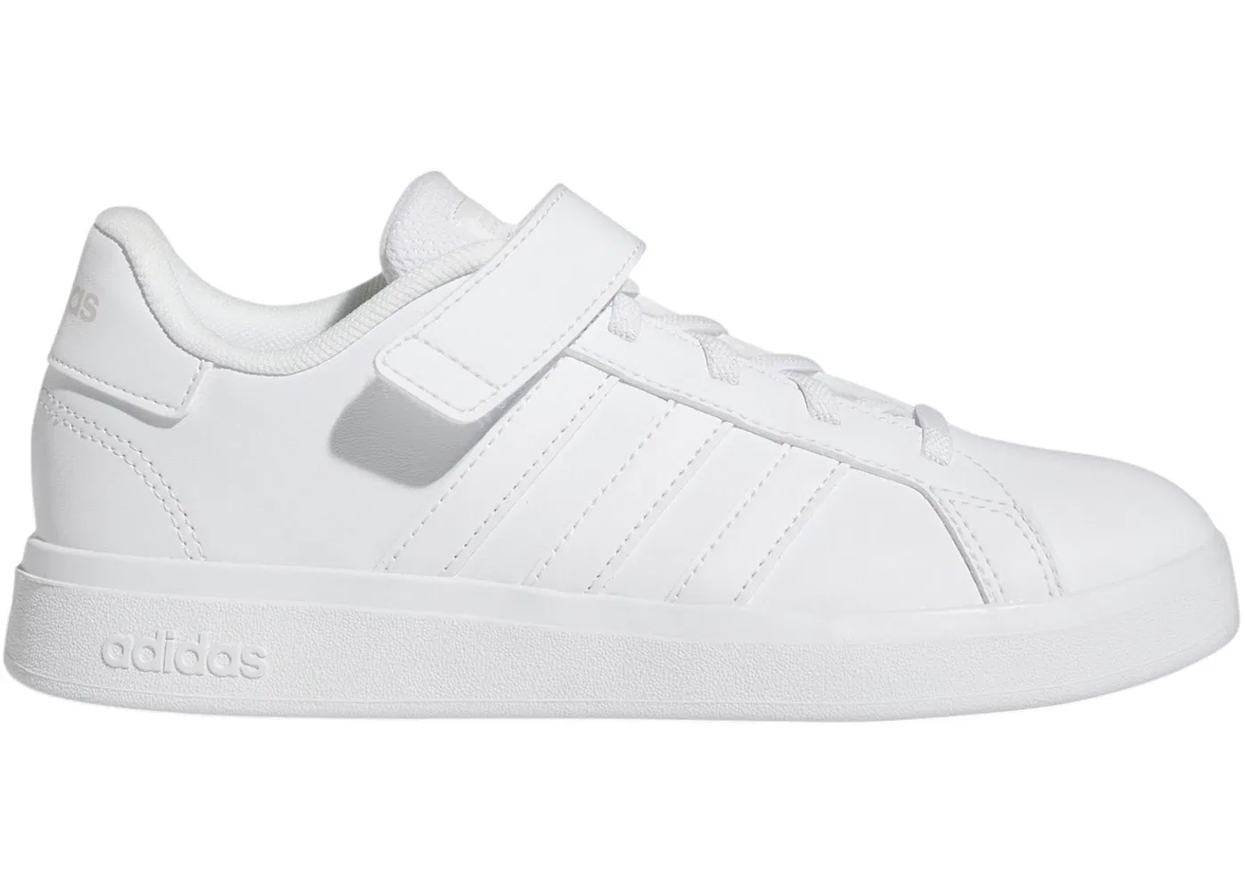 Детские кроссовки с длинным шнурком Adidas Grand Court 2.0, Cloud White Cloud White Grey One