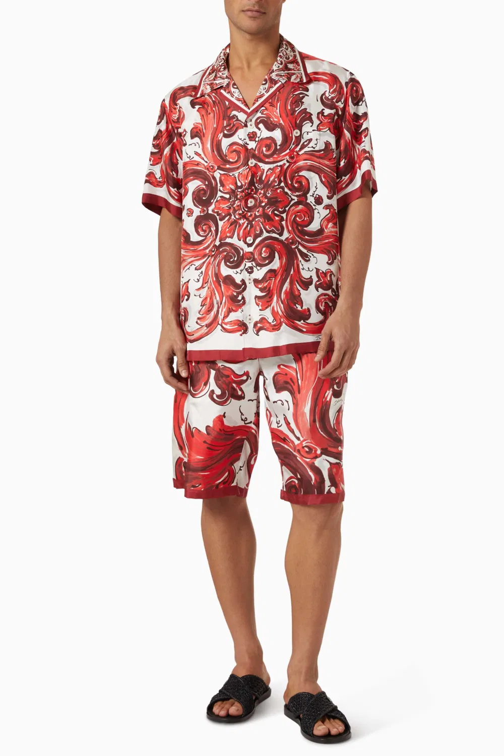 Рубашка с принтом Majolica Hawaii Dolce & Gabbana — фото 2