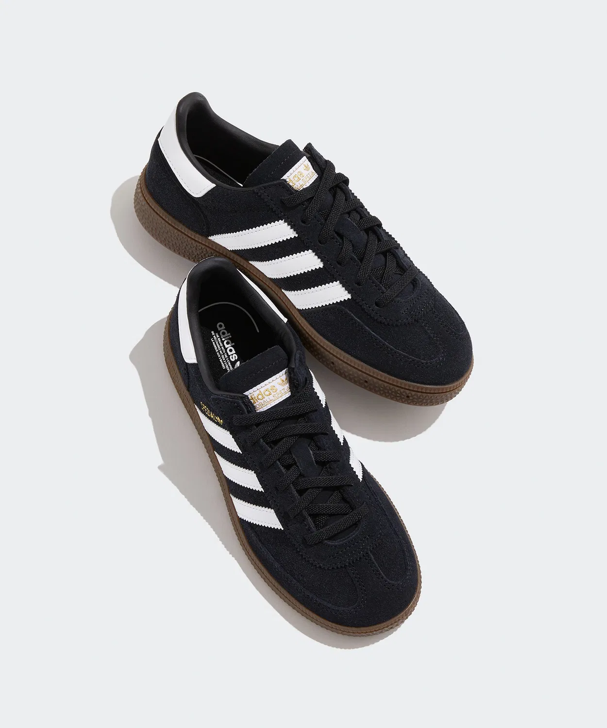 Детские кроссовки с эластичными шнурками и липучкой Handball Spezial Comfort Closure Elastic Lace Kids Adidas, Black — фото 3