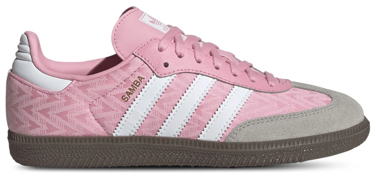 Кроссовки для девочек Samba Adidas, цвет Ftwr White/Light Pink/Gum